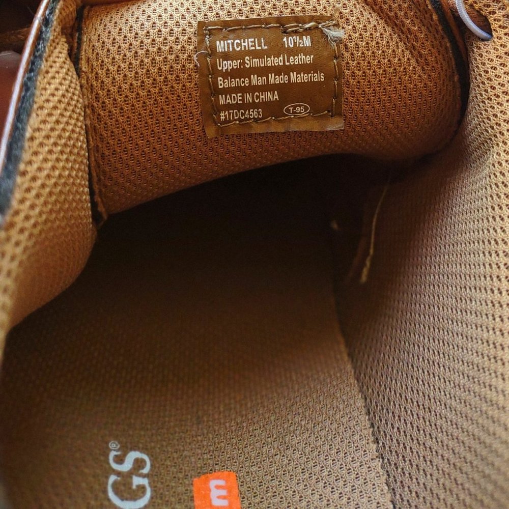 Deer Stags Men's Brown Mitchell Lace-up Shoes SIZE 10.5 M NEW - Picture 6 of 13